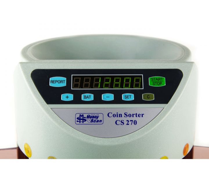 CS270 Sterling Coin Counter and Sorter Display