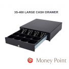 3S-460 LARGE CASH DRAWER BLACK FRONT OPEN VIEW MONEY POINT IRELAND